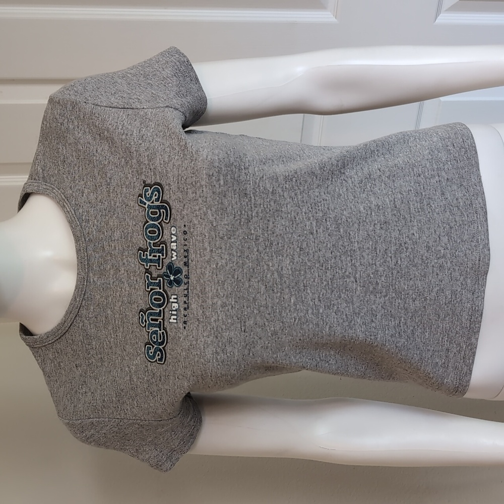 Señor Frog's® HighWave Acapulco Authentic VintageT-shirt CapSleeve Gray SzSm EUC